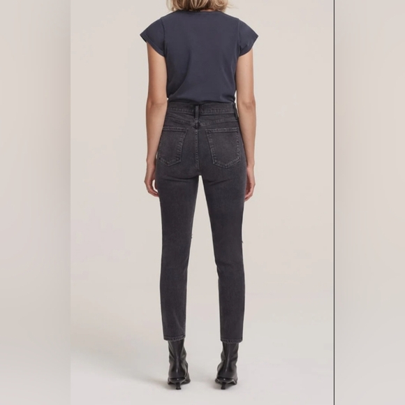 ✨HOST PICK✨AGOLDE | Nico in Cassette Black | Grunge Punk Distressed Jean | 26 - Picture 2 of 16